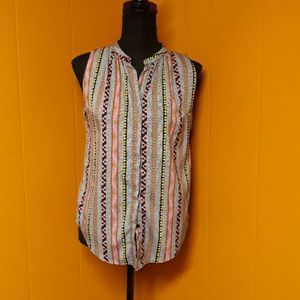 Jessica Simpson Aztec style print sleeveless top